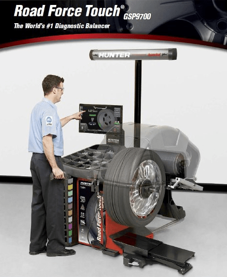 A visual representation of road force touch technology showcasing magnetic force balancing for enhanced performance