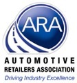 Logo of the Automotive Retailers Association featuring a stylized car silhouette and bold text