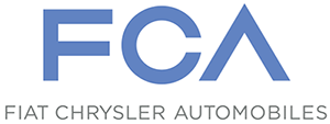 FCA Chrysler Automobiles logo featuring a stylized emblem with the company name in bold letters