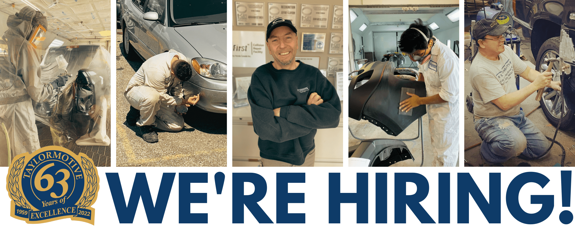 We are hiring with photos of our team.